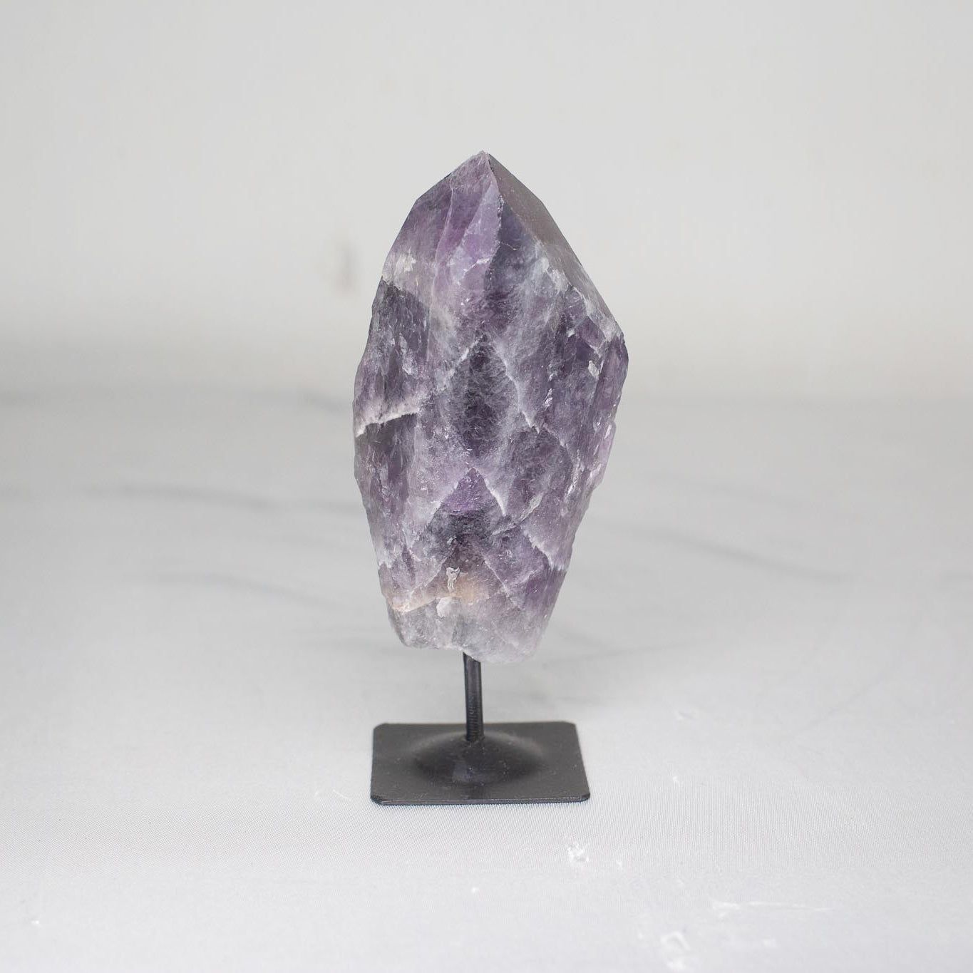 Amethyst Tip on Black Metal Base