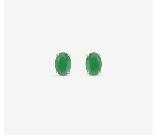 Emerald Green Semi Jewelry Earring