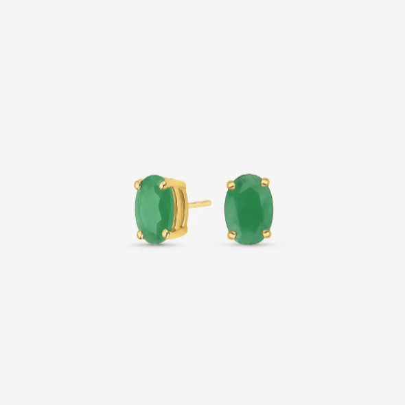 Emerald Green Semi Jewelry Earring