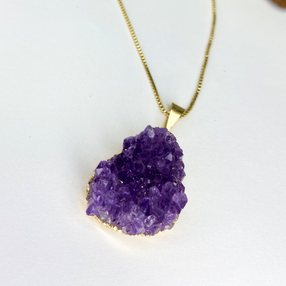 Amethyst Druse Pendant