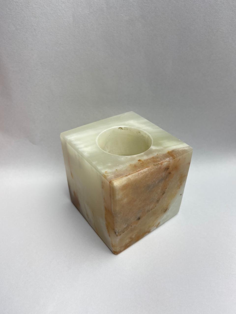 Onyx Cube Candle Holder